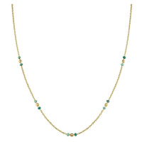 Rosefield Jemný pozlacený náhrdelník Emerald JNEDG-J719
