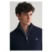 SVETR GANT STRUCTURED COTTON HALF ZIP EVENING BLUE