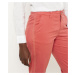 CAMAIEU růžové straight fit zkrácené kalhoty