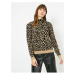 Koton Leopard vzorovaný pletený svetr