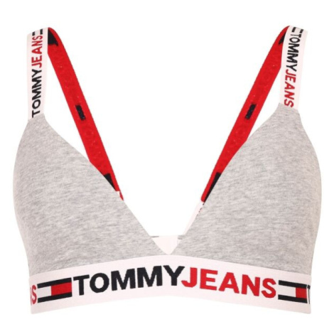 Tommy Hilfiger TOMMY JEANS ID-UNLINED TRIANGLE Dámská podprsenka, šedá, velikost