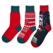 Dětské vánoční ponožky Bears - 3-balení vícebarevné