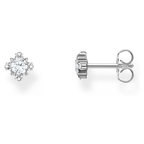 Thomas Sabo H2311-051-14 Silver Stud Earrings With White Stone