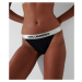 Plavky karl lagerfeld logo bikini bottom w/ elastic černá