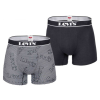 Levi's® LOGO STRIPE BOX Pánské boxerky, černá, velikost