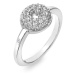 Hot Diamonds Třpytivý stříbrný prsten s diamantem a topazy Forever DR245