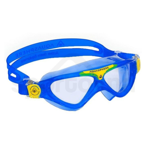 AquaLung Vista Junior MS5634007LC - clear lenses/blue/yellow Aqua Sphere