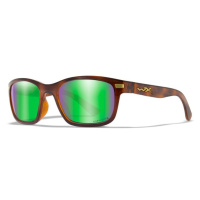 WILEY X Brýle HELIX Captivate Polarized - Green Mirror - Amber/Gloss Demi