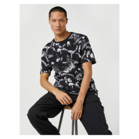 Koton Skull Printed T-Shirt Crew Neck Short Sleeve