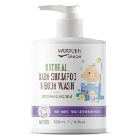 Dětský sprchový gel a šampon na vlasy 2v1 s bylinkami Wooden Spoon 300ml