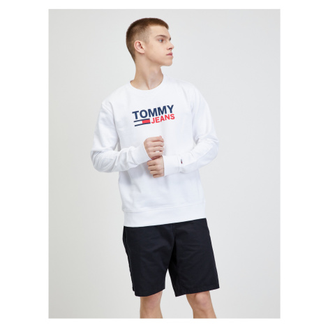Bílá pánská mikina Tommy Jeans Tommy Hilfiger
