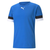 Puma TEAMRISE JERSEY TEE Pánské fotbalové triko, modrá, velikost