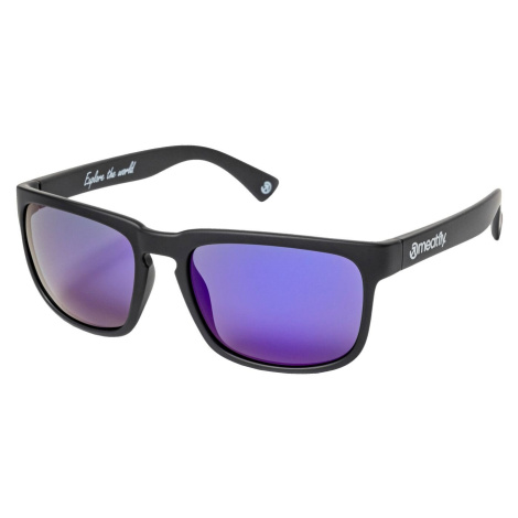 Meatfly sluneční polarizační brýle Gammy Black Matt/Purple | Černá