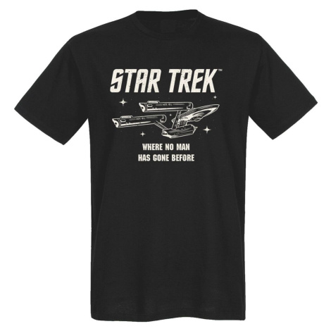 Star Trek Starship Tričko černá