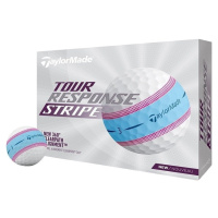 TaylorMade Tour Response Stripe Golf Balls Blue/Pink