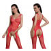 Passion ECO BS004 red - Bodystocking Barva: Červená