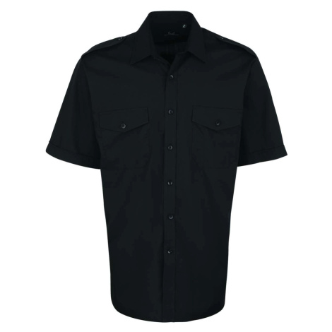 Pánská pilotská košile s krátkým rukávem Easy – Premier