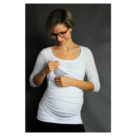 Kojicí a těhotenské tričko Damira 3v1 tříčtvrteční rukáv Oriclo