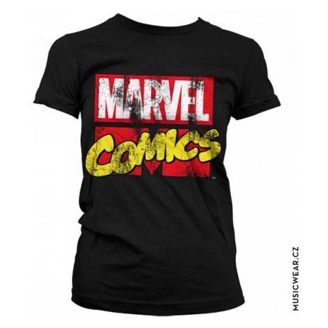 Marvel Comics tričko, Retro Logo Girly, dámské HYBRIS