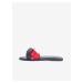 Červeno-modré dámské kožené pantofle Tommy Hilfiger
