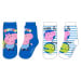Prasátko Pepa - licence Chlapecké ponožky - Prasátko Peppa 5234907, modrá/tyrkysový proužek Barv