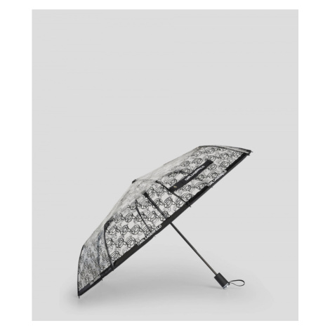 Deštník karl lagerfeld k/ikonik 2.0 trans sm umbrella bílá