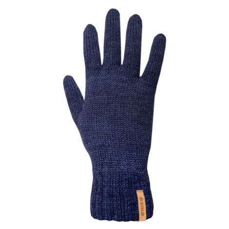 KAMA R102 pletené merino rukavice, tm. modrá