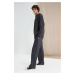 Trendyol Anthracite More Sustainable Oversize Textured Label Detail Sweatpants