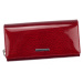 Osobitá velká dámská kožená peněženka Duni, červená