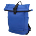 Trendy studentský roll-top batoh Nathal , zářivě modrá