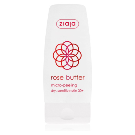 Ziaja Rose Butter tělový peeling s mikrogranulkami 30+ 60 ml