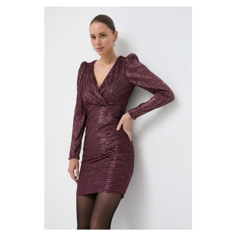 Šaty Morgan fialová barva, mini