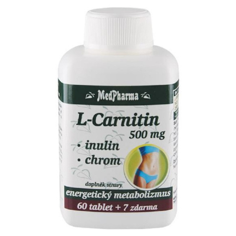 MEDPHARMA L-Carnitin 500 mg + inulin + chrom  67 tablet