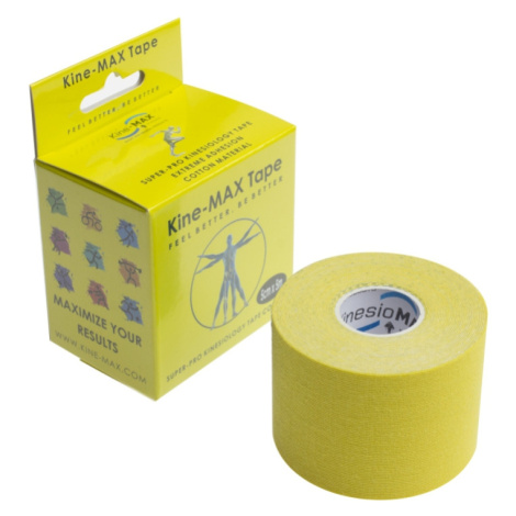 KineMAX SuperPro Cotton 5 cm x 5 m kinesiologická tejpovací páska 1 ks žlutá Kine-MAX