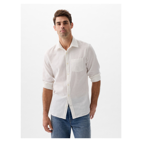 GAP Lněná košile standard - Pánské