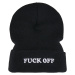 Fuck Off Beanie černo/bílá