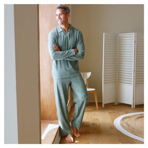 Froté pyžamo s kalhotami a dlouhými rukávy Blancheporte