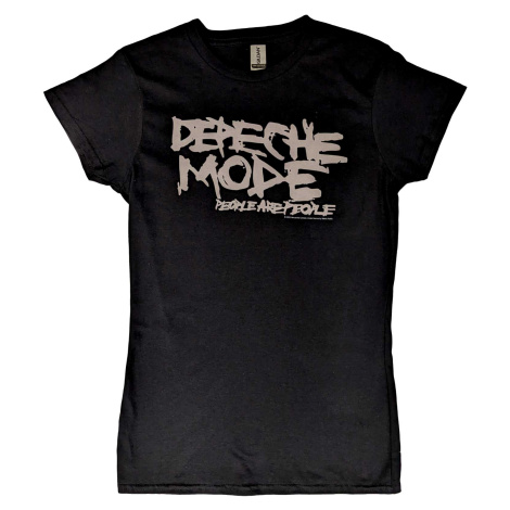 RockOff Depeche Mode Dámské bavlněné tričko : People are people - černé