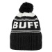 ČERNO-BÍLÁ ČEPICE S BAMBULÍ BUFF HIDO KNITTED HAT BEANIE Černá