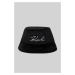 Klobouk karl lagerfeld k/signature velvet buckethat černá