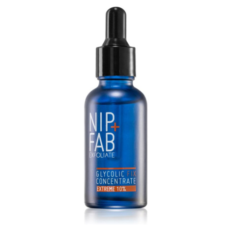 NIP+FAB Glycolic Fix 10% koncentrované noční sérum na obličej 30 ml