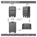 British Traveller set 3 kufrů s TSA zámkem 40/75/117L - šedá