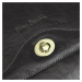 Kožená crossbody kabelka Pierre Cardin 4235 GNC AVANC černá