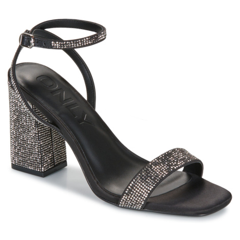 Only ONLALYX-28 BLING HEELED SANDAL Černá