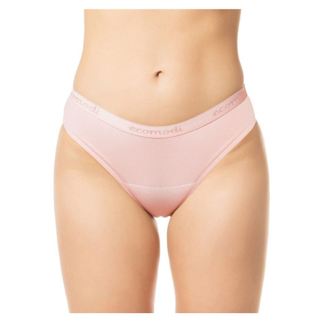 Menstruační kalhotky růžové z bambusu klasický střih sací třída Extra silná Ecomodi