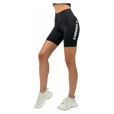 Nebbia High Waisted Biker Shorts Iconic Black Fitness kalhoty