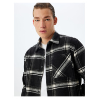 Koton Lumberjack Shirt Long Sleeve Pocket Detail