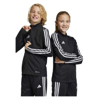 Dětská mikina adidas Performance TIRO23L TR JKTY černá barva, vzorovaná