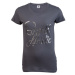 Russell Athletic STRIP S/S CREWNECK TEE SHIRT Dámské tričko, šedá, velikost