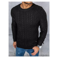 Černý pletený svetr Černá